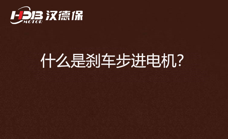 什么是剎車步進電機?
